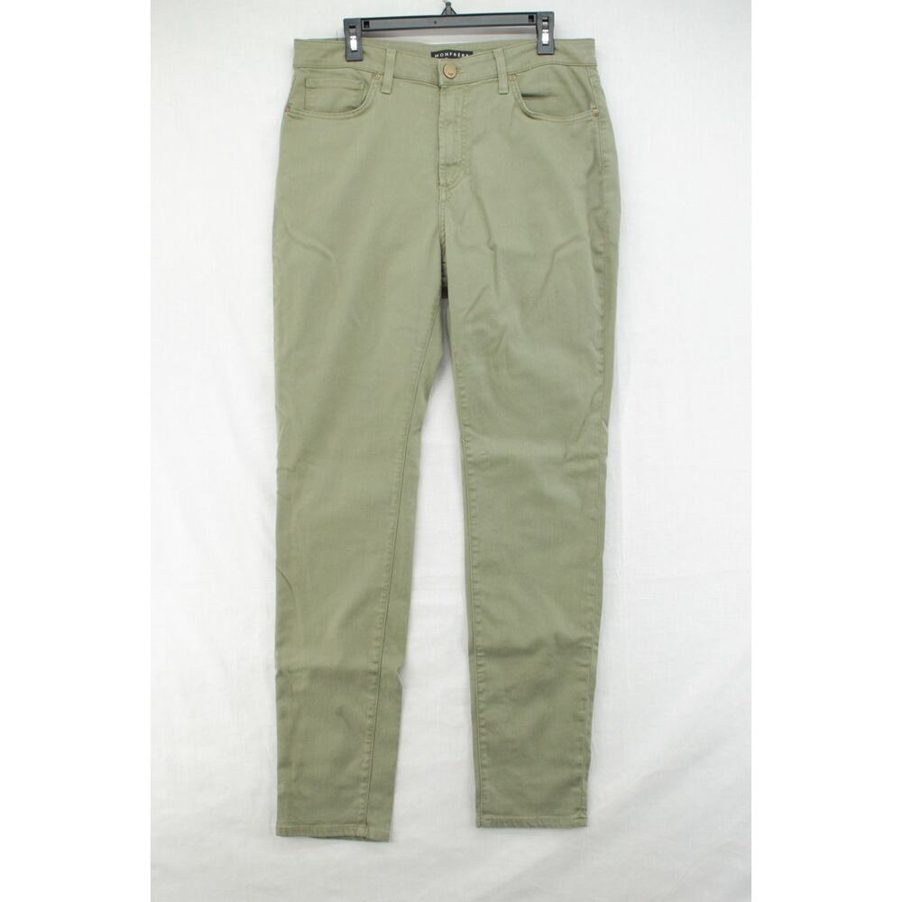 MONFRERE Brando Slim Jeans Men's 34 Green Stretch Modern Mid Rise Street Wear